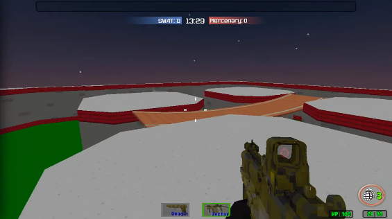 마인크래프트 좀비 서바이벌 게임 (PIXEL SWAT ZOMBIE SURVIVAL) 플레이 장면