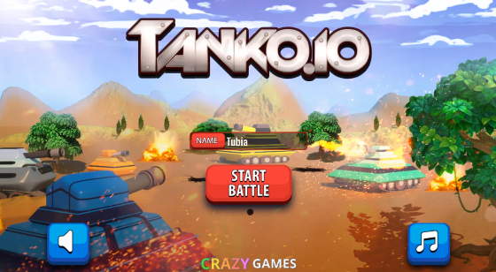 탱크 플레이어 게임 (TANKO.IO) 플레이 장면