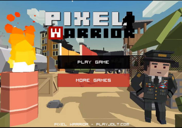  마인크래프트 군대 게임 : 펙셀워 PIXEL WARRIOR 플레이 모습