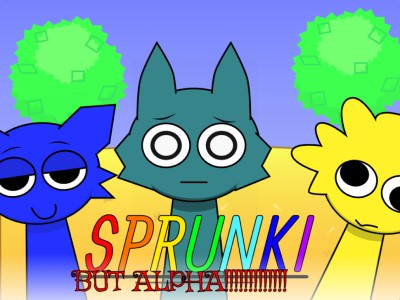 Sprunki But Alpha 스프런키 게임모드 플레이 장면