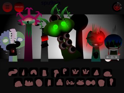 Sprunki Phase 5: Garten of Banban 스프런키 게임모드 플레이 장면