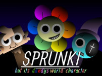  Sprunki but its Dandys World Character 스프런키 게임모드 플레이 장면