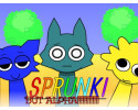  Sprunki But Alpha 스프런키 게임모드 플레이 장면