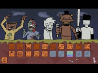 World of Zombies Sprunki 스프런키 게임모드 플레이 장면