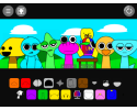  Sprunki Rainbow Friends 스프런키 게임모드 플레이 장면