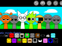 Sprunki Modded 2 스프런키 게임모드 플레이 장면