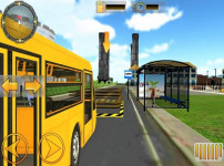 학교버스_운전하기_시뮬레이션_게임_(SCHOOL_BUS_DRIVING_SIMULATOR_2019)_플레이장면