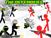 스틱맨 군인과 방어 게임 STICKMAN ARMY THE DEFENDERS 플레이 모습
