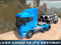 트레일러_트럭_스뮬레이션_게임_(TRILER_TRUCK_SIMULATOR_OFF_ROAD)_플레이장면