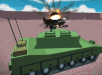 헬리콥터와 탱크의 전투 게임 HELICOPTER AND TANK BATTLE DESERT STORM MULTIPLAYER 플레이 모습