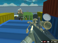 마인크래프트 슈팅 전투 서바이벌 게임 SHOOTING BLOCKY COMBAT SWAT GUNGAME SURVIVAL 플레이 모습