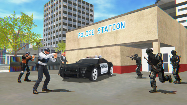 도시 속 경찰오토바이 게임 POLICE BIKE CITY SIMULATOR 플레이 모습
