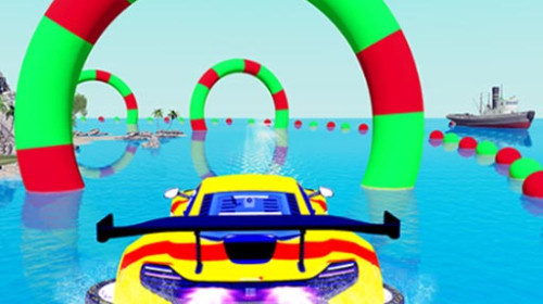 물위 자동차 레이싱 게임 (WATER CAR STUNT RACING)