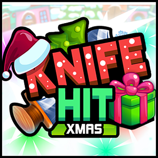 나이프_던지기_크리스마스_게임_(KNIFE_HIT_XMAS)_플레이장면