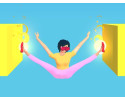 다리로_높이_점프하기_게임_(POKEY_WOMAN)_플레이_장면