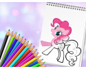 귀여운_포니_그림_색칠하기_게임_(CUTE_PONY_COLORING_BOOK)_플레이장면