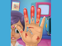 손_상처_치료하기_게임_(HAND_DOCTOR)_플레이장면