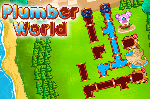혼합적_세계_퍼즐게임_(Mixed_PLUMBER_WORLD)_플레이장면