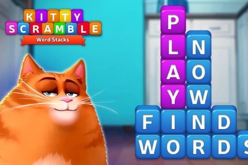 고양이가_숨긴_단어찾기_게임_(KITTY_SCRAMBLE)_플레이장면