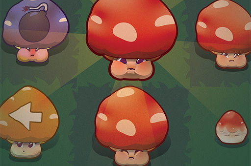 버섯_모두_없애기_게임_(MUSHROOM_POP)_플레이장면