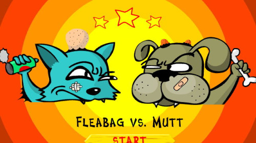개 vs 고양이 던지기 2인용게임 (Fleabag vs Mutt)
