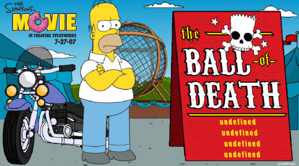 심슨_죽음의_공_오토바이_질주게임_Simpsons_The_Ball_of_Death_플레이_화면