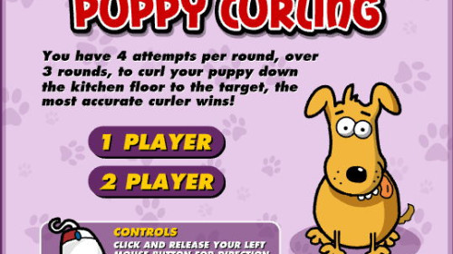 강아지 컬링 스포츠 2인용게임 (Puppy Curling)